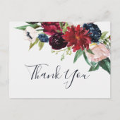 Autumn Garden | Bourgogne Dank u Briefkaart (Voorkant)