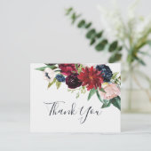 Autumn Garden | Bourgogne Dank u Briefkaart (Staand voorkant)