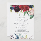 Autumn Garden | Bourgogne Het huwelijk van Kaart (Voorkant)