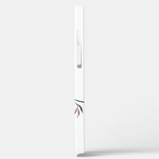 Autumn Garden Burgundy Waterverf Monogram Case-Mate iPhone Case (Achterkant / Links)