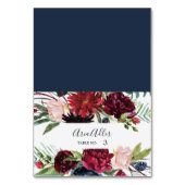 Autumn Garden | Burgundy Weduwgoedkaarten Kaart (Voorkant)