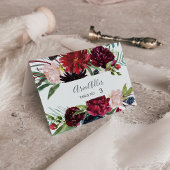 Autumn Garden | Burgundy Weduwgoedkaarten Kaart