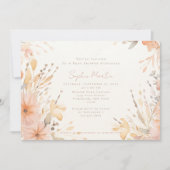 Autumn Garden Herfst Waterverf Flower Baby shower Kaart (Voorkant)