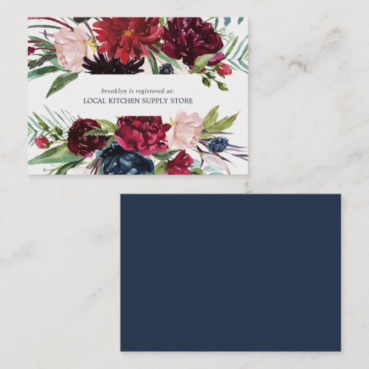 Autumn Garden | Insluiting van het register van Bo Informatiekaartje (Voorkant / Achterkant)