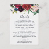 Autumn Garden | Kaart Burgundy — Details behuizing (Voorkant)