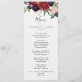 Autumn Garden | Menu Dinner van het Bourgogne-huwe (Voorkant)