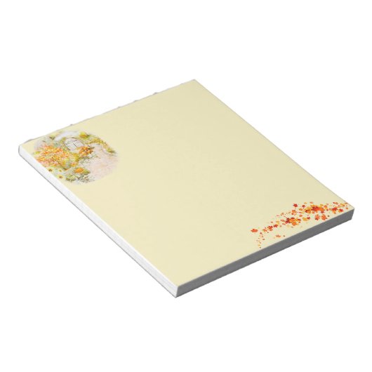 Autumn garden notitieblok (Schuin)