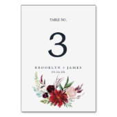 Autumn Garden | Nummer van de Bourgogne Kaart (Achterkant)