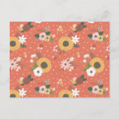 Autumn Garden Pattern Briefkaart (Voorkant)
