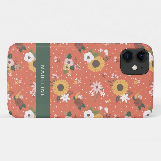 Autumn Garden Pattern Case-Mate iPhone Case (Achterkant (horizontaal))