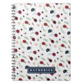 Autumn Garden Pattern Personalized Spiral Notitieb Notitieboek (Voorkant)