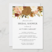 Autumn Garden Rustic Floral Vrijgezellenfeest Kaart (Voorkant)