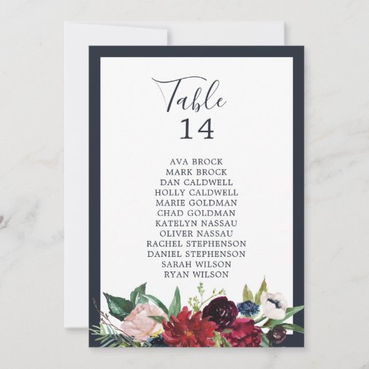 Autumn Garden | Schema voor zeeslaggetallen (Voorkant)