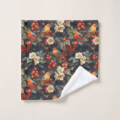 Autumn Garden Towel Birds & Flowers for Their Home Bad Handdoek (Wasdoekje)