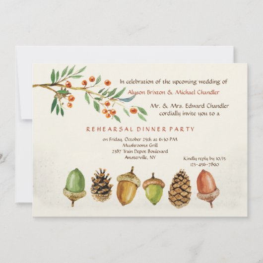 Autumn Garden Uitnodiging (Voorkant)