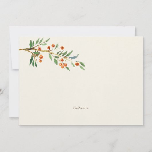 Autumn Garden Uitnodiging (Achterkant)