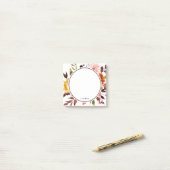 Autumn Garden Waterverf op persoonlijke titel Post-it® Notes (Op bureau)