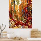 Autumn Garland, fijne kunst van Tom Thomson, Poster (Keuken)