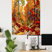 Autumn Garland, fijne kunst van Tom Thomson, Poster (Thuiskantoor)