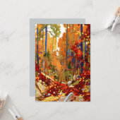 Autumn Garland van Tom Thomson, Kaart (Voorkant / Achterkant in situ)