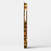 Autumn, geborduurd, dwarretro gestript achterzijde Case-Mate iPhone case (Achterkant / Links)