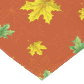 Autumn Geel en Groen Bladeren Korte Tafelloper (Hoek)