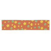 Autumn Geel en Groen Bladeren Korte Tafelloper (Horizontaal)