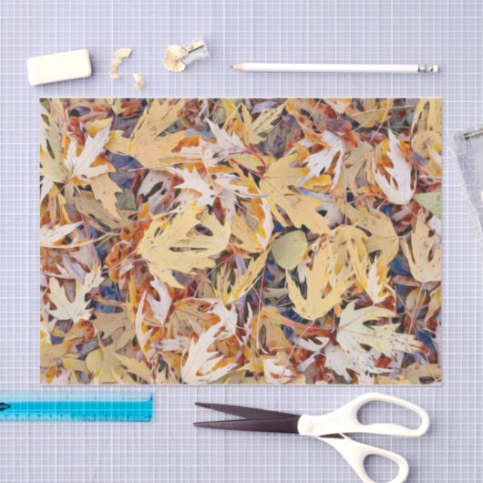 Autumn Geel Gepilde Maple Bladeren Tissuepapier (Craft)