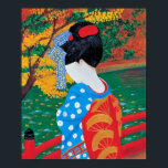 Autumn Geisha Print<br><div class="desc">Painting motif of a coloful little Geisha by Lisa Lorenz</div>