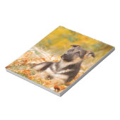 Autumn German shepherd puppy Notitieblok (Linkerzijde)