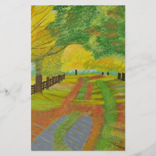 Autumn - Gestorven bladeren Briefpapier (Voorkant)