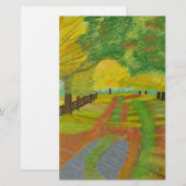 Autumn - Gestorven bladeren Briefpapier (Voorkant / Achterkant)