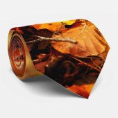 Autumn gevallen bladeren stropdas (Opgerold)