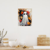 Autumn Ghost - Gezellig Halloween & Herfst Poster (Keuken)