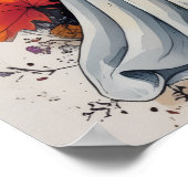 Autumn Ghost - Gezellig Halloween & Herfst Poster (Hoek)