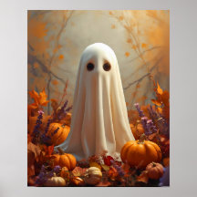 Autumn Ghost - Gezellig Halloween & Herfst Poster