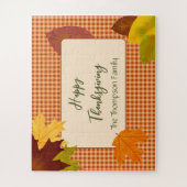 Autumn Gingham Thanksgiving Jigsaw Puzzel (Verticaal)