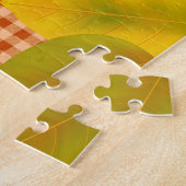 Autumn Gingham Thanksgiving Jigsaw Puzzel (Zijkant)