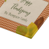 Autumn Gingham Thanksgiving snijplank (Hoek)
