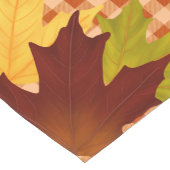 Autumn Gingham Thanksgiving Tafelloper (Hoek)