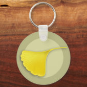Autumn Ginkgo Leaf Sleutelhanger (Voorkant)