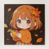 Autumn Girl Puzzle Legpuzzel (Verticaal)