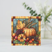 Autumn Glas in lood Art Kaart (Staand voorkant)