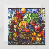 Autumn Glas in lood Art Kaart (Achterkant)