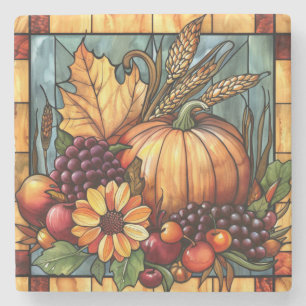 Autumn Glas in lood Art Onderzetter
