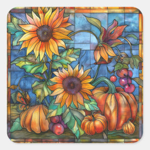Autumn Glas in lood Art Stickers
