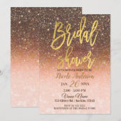 Autumn Glitter Sparkle Gold Foil Vrijgezellenfeest Kaart (Voorkant / Achterkant)