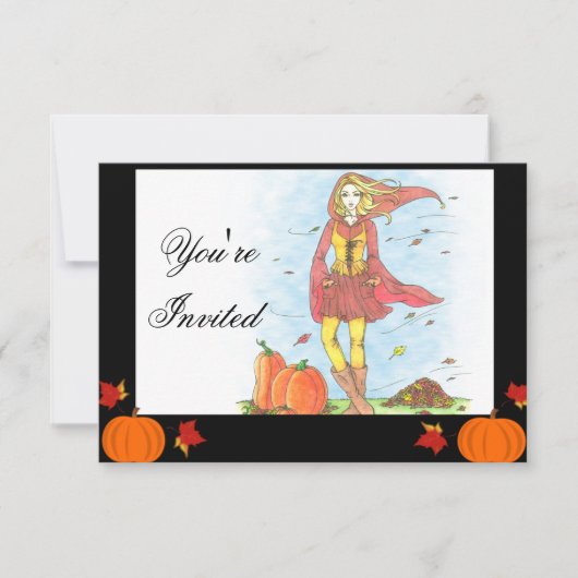 Autumn Glory Invitation Kaart (Voorkant)