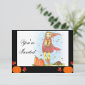Autumn Glory Invitation Kaart (Staand voorkant)