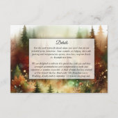 Autumn Glow in the Enchanted Forest Wedding Informatiekaartje (Voorkant)
